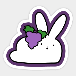 Grapes Bunny Sticker